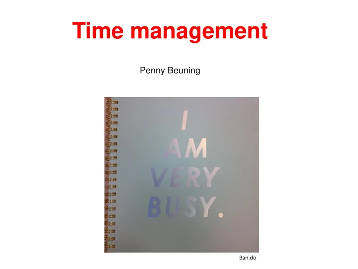 time management