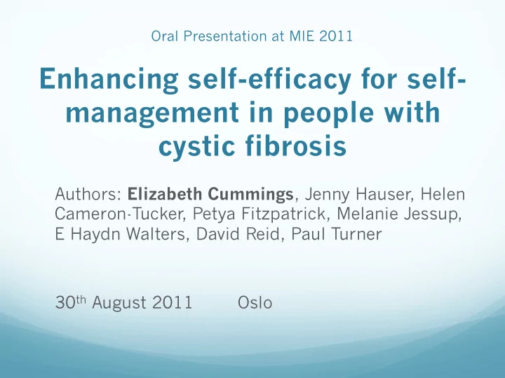 cystic fibrosis