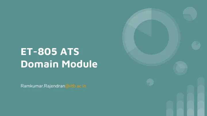 et 805 ats domain module