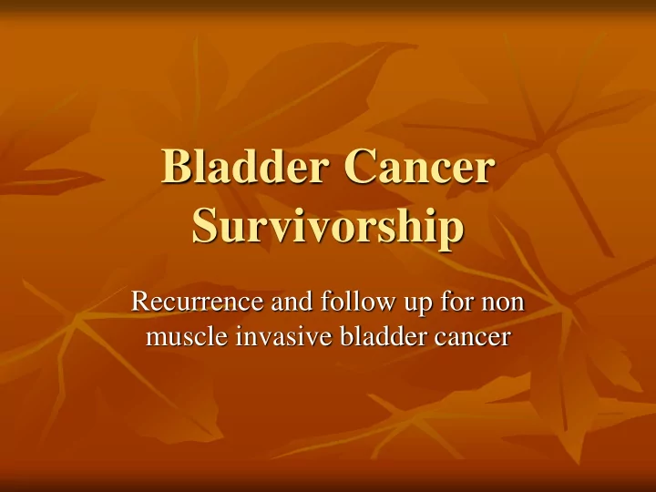 survivorship