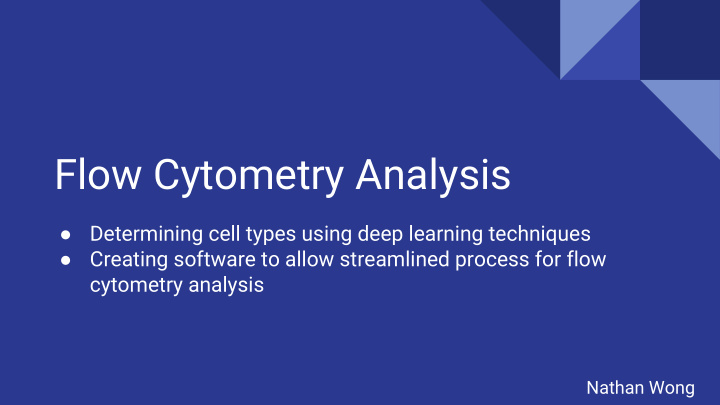 flow cytometry analysis