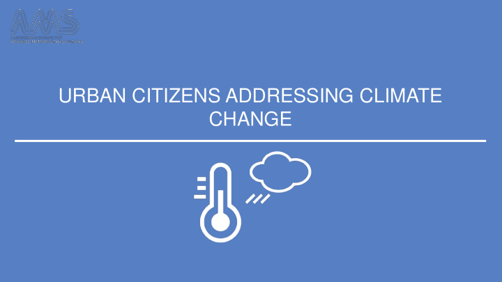 urban citizens addressing climate