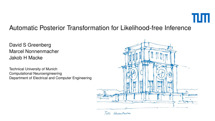 automatic posterior transformation for likelihood free