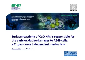 Surface reactivity  reactivity of  of CuO  CuO NPs  NPs is  is responsible  responsible for  for