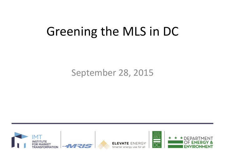 greening the mls in dc