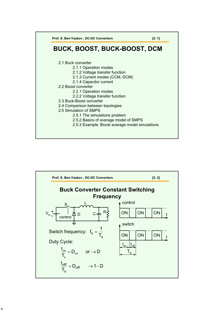 buck boost buck boost dcm