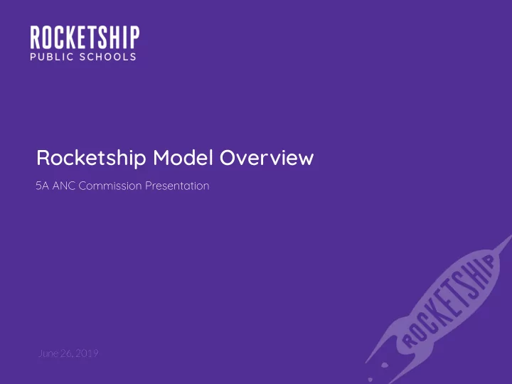 rocketship model overview