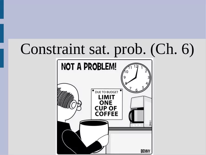 constraint sat prob ch 6 announcements
