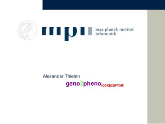 Outline  HIV coreceptors  Importance of coreceptor usage  Determination and prediction