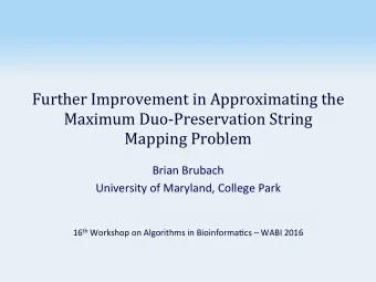 Further  Improvement  in  Approximating  the    Maximum  Duo-Preservation