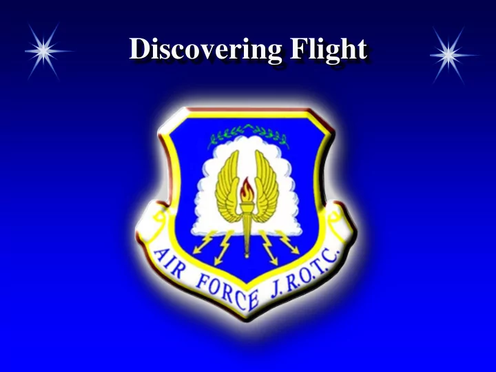 discovering flight chapter overview