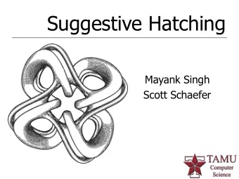 Suggestive Hatching  Mayank Singh  Scott Schaefer  Traditional Hatching  Leonardo da Vinci