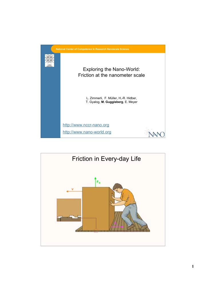 friction friction in in every day every day life life