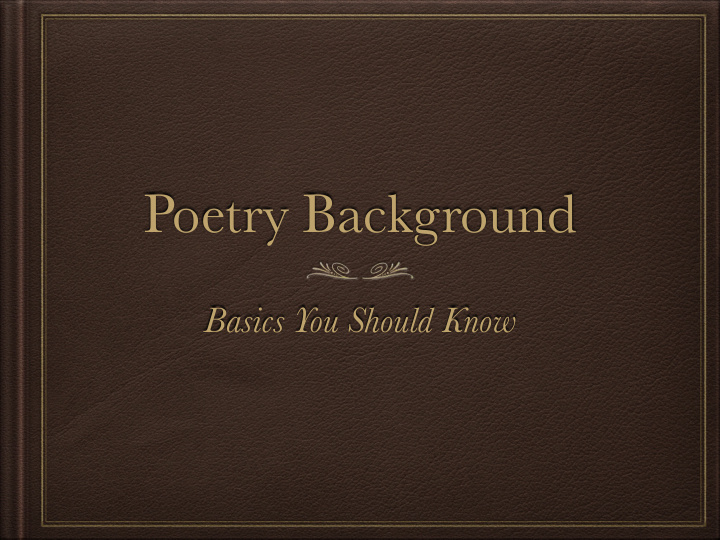 poetry background