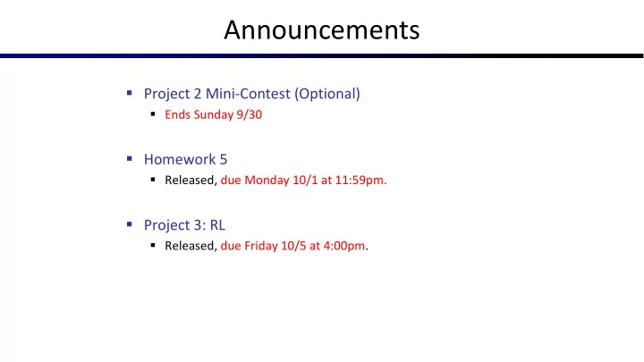 announcements