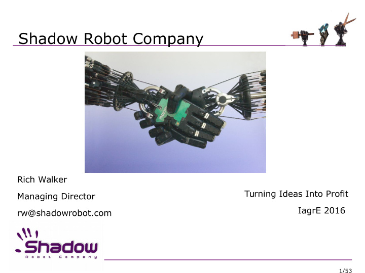 shadow robot company