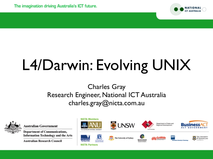 l4 darwin evolving unix