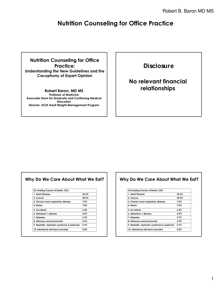 nutrition counseling for office practice
