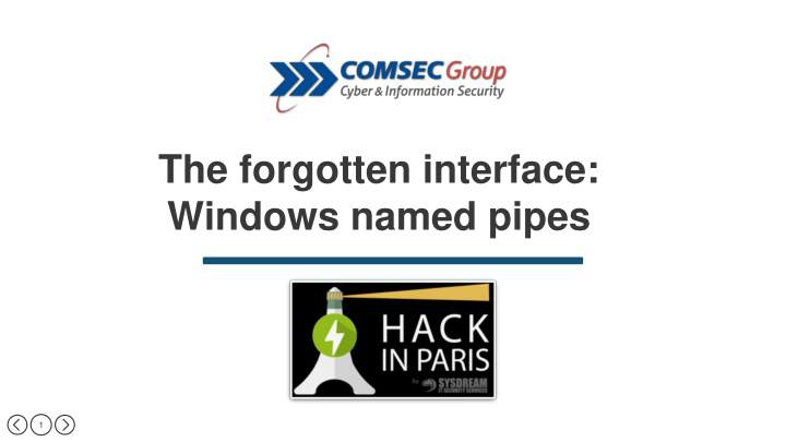 windows named pipes