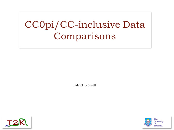 cc0pi cc inclusive data comparisons
