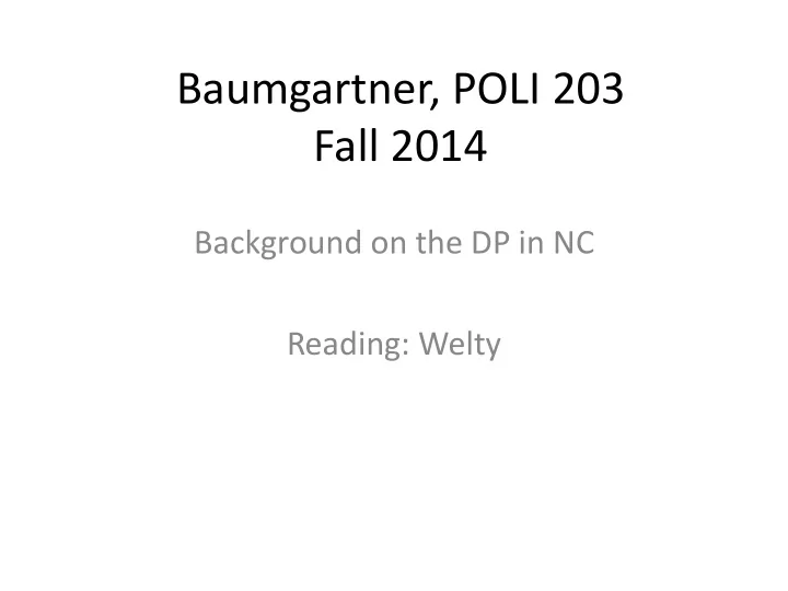 baumgartner poli 203