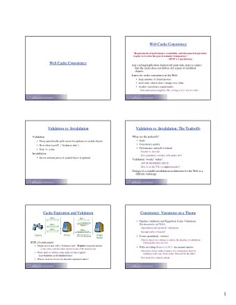 1  HTTP 1.1  Expiration and Validation in HTTP 1.1  HTTP 1.1  Expiration and Validation in HTTP 1.1
