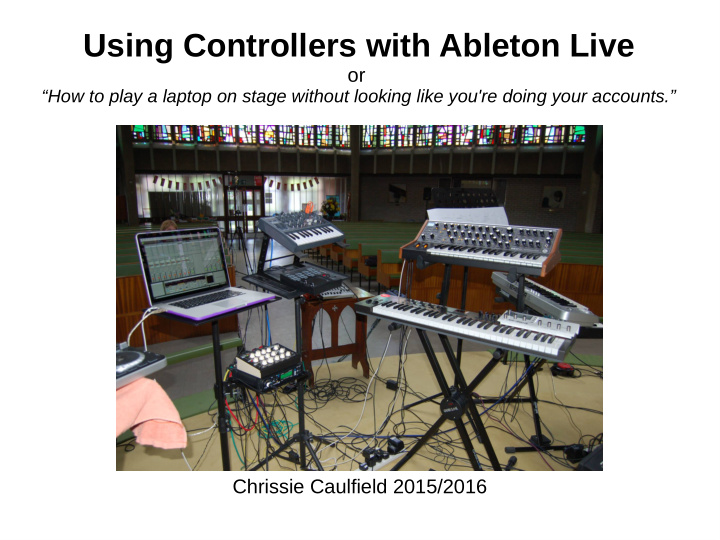 using controllers with ableton live