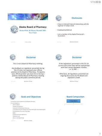 Dis  iscl  closures  I have no relevant financial relationships with the organizer of todays