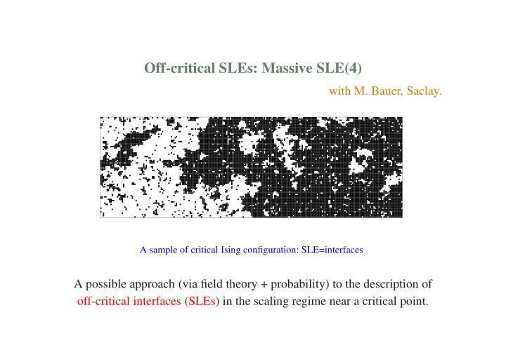 off critical sles massive sle 4