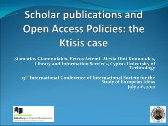 Stamatios Giannoulakis, Petros Artemi, Alexia Dini Kounoudes, Library and Information Services,