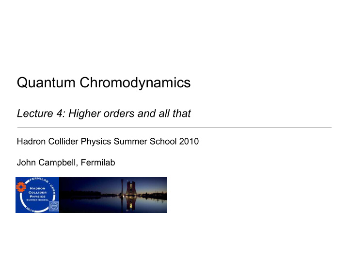 quantum chromodynamics