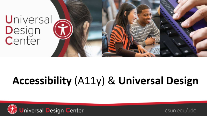 accessibility a11y universal design understand
