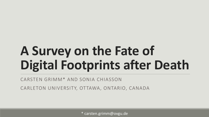 digital footprints after death