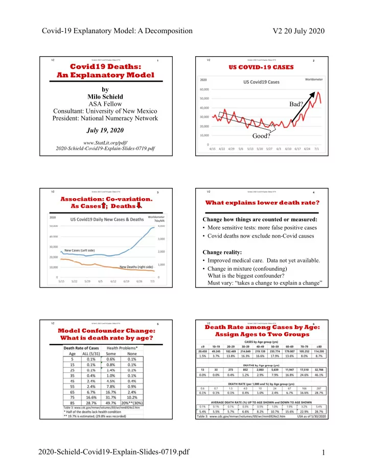 covid 19 explanatory model a decomposition v2 20 july 2020