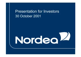 Contents  Nordea  Key figures and trends  Group P&amp;L  Business areas  Balance