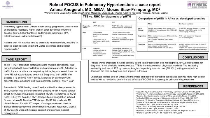 role of pocus in pulmonary hypertension a case report