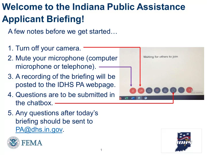 welcome to the indiana public assistance applicant