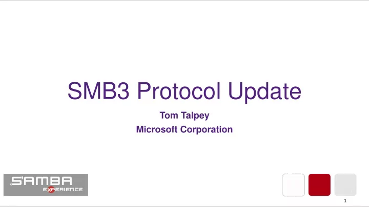 smb3 protocol update