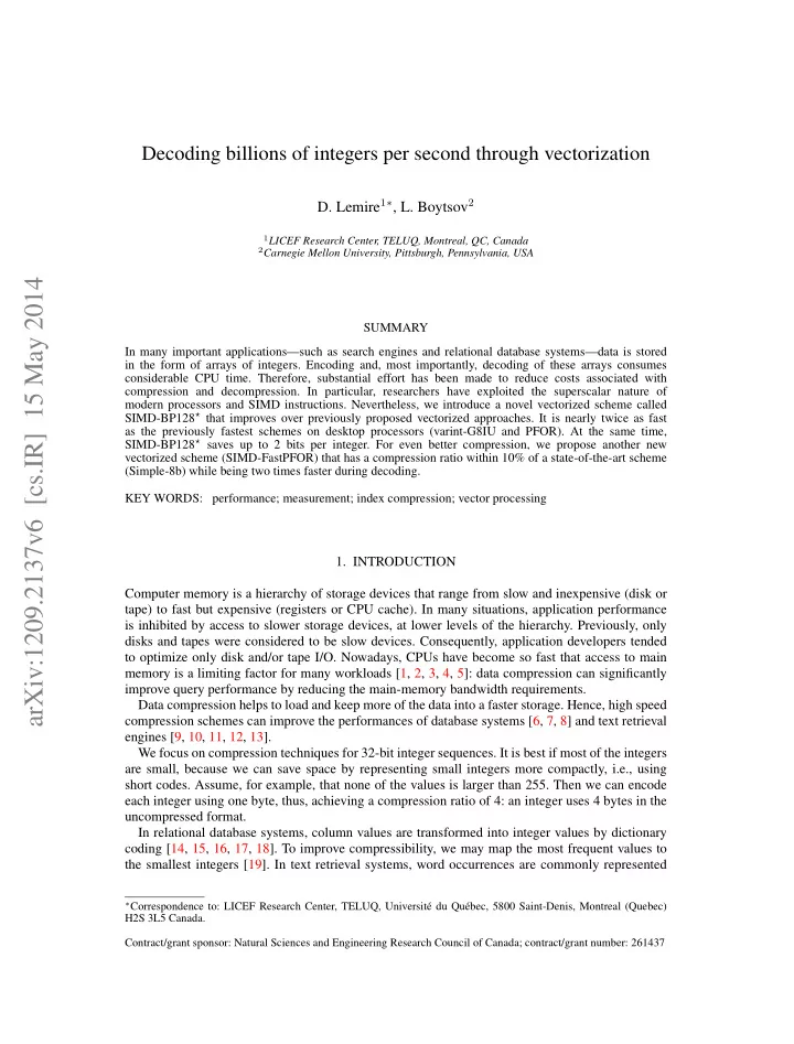 arxiv 1209 2137v6 cs ir 15 may 2014