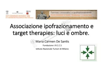 Associaz  Associazion  ione   e ipofrazioname  mento e   e   ta  targ  rget