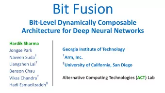 Bit Fu  Bi  Fusion  on  Bit-Level Dynamically Composable  Architecture for Deep Neural Networks