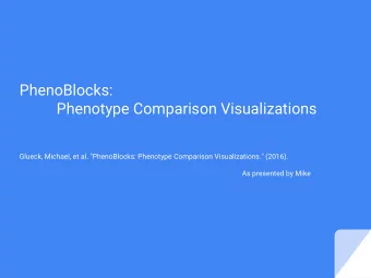PhenoBlocks:  Phenotype Comparison Visualizations  Glueck, Michael, et al. &quot;PhenoBlocks:
