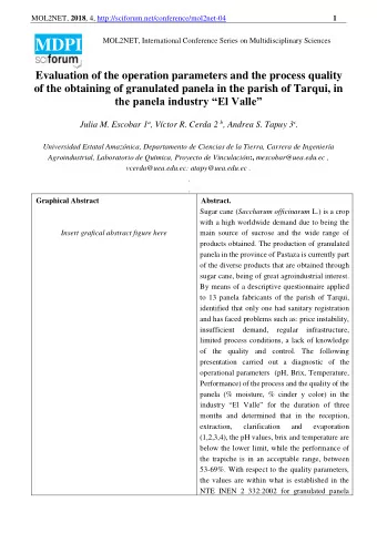 MOL2NET, 2018 , 4, http://sciforum.net/conference/mol2net-04  2  with the moisture content of 2.8%,