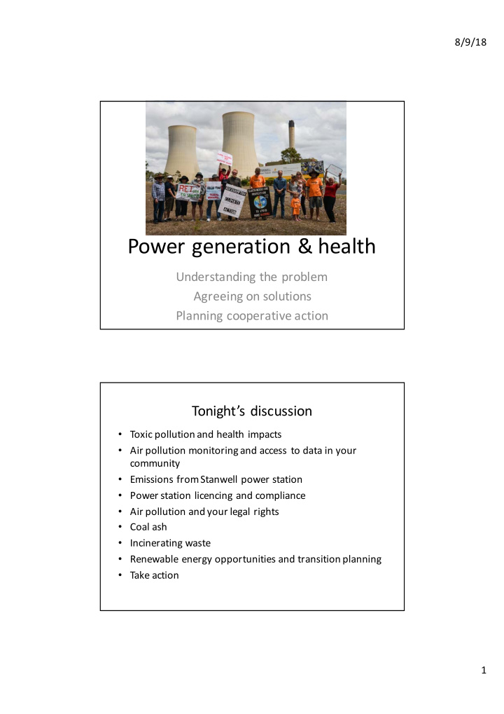 power generation health