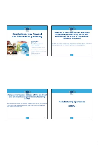 1  BEMP 1: Efficient supply and substitution of compressed air  BEMP 2: Energy-efficient cooling