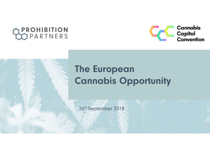 the european cannabis opportunity