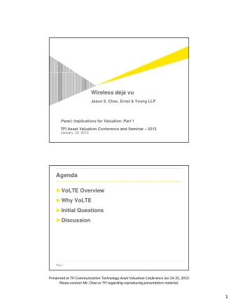 Agenda  VoLTE Overview  Why VoLTE  Why VoLTE  Initial Questions  Discussion  Page 2