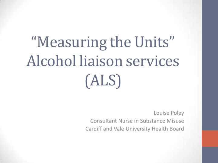 alcohol liaison services