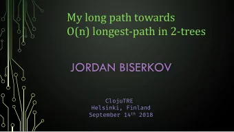 JORDAN BISERKOV  ClojuTRE  Helsinki, Finland September 14 th 2018  Jordan Biserkov  Programming