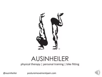 @ausinheiler                  posturemovementpain.com  The Hypochondriac's Diary:  Using Self